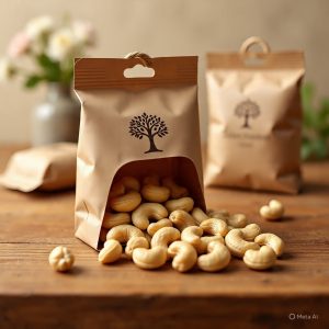 cashew nuts packaged